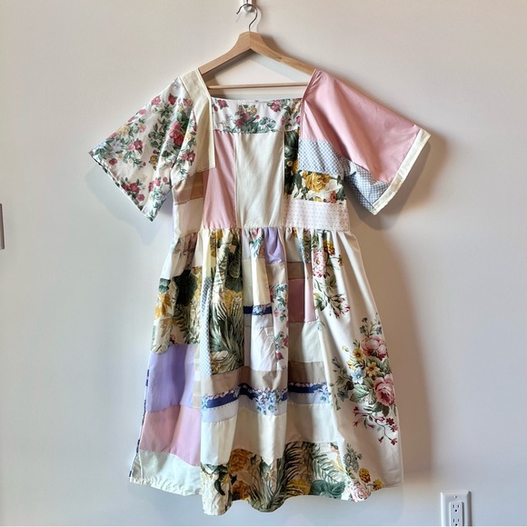 Handmade Patchwork Rose Canvas Dress SKU 01176 - Picture 2 of 16